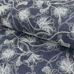  Pamutvászon JEANS EMBROIDERY Lisa design A