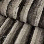  Műszőrme Stripe dark brown