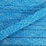  Pamut zsinór lapos 15 mm melange aqua
