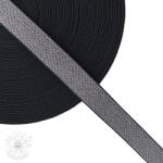 Sima gumi 2, 5 cm glitter black silver