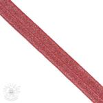  Szegőgumi glitter 20 mm red