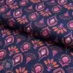  Pamutvászon Motif navy digital print