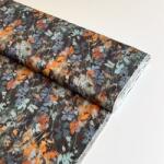  Viszkóz SATIN Flowie Kin black digital print