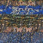  Viszkóz Dimulti dark blue digital print