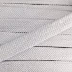  Pamut zsinór lapos 15 mm white