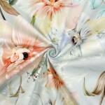  Pamutvászon SATIN Oahu green digital print