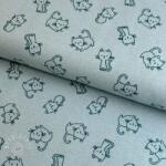  Pamutvászon FLANNEL Cats mint