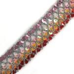  Szalag Sequin MULTI red