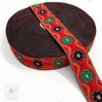  Jacquard Lovely flowers bright red