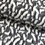  Kötött kelme jacquard Comfy Collage shapes grey