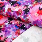  Szabadidő anyag Wild rose lavender digital print