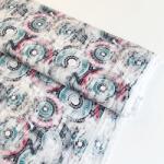  Viszkóz RAYON POPLIN Patchwork pattern design B digital print