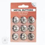  Patentozó szett METAL 21 mm silver