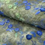  Pamutvászon TIE DYE EMBROIDERY Poppy design B