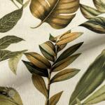  Dekorációs anyag premium Linenlook Botanic Bold Leaf digital print