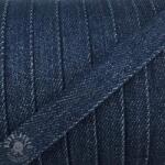  Pamut zsinór lapos 15 mm Denim petrol