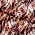  Viszkóz ECOVERO Animal skin brown digital print