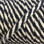  Pamut zsinór 5 mm dark blue ecru