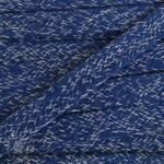  Pamut zsinór lapos 15 mm melange navy