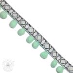  Pom-pom szalag JACQUARD light mint