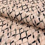  Viszkóz lenvászonnal Ivy Diamonds design B digital print