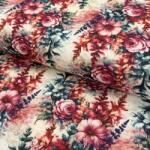  Viszkóz lenvászonnal Viola design C digital print