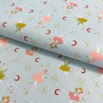  Pamutvászon Magical night light blue shadow ORGANIC