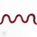  Tekert pamut zsinór 8 mm bordeaux