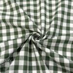  Pamutvászon Check dark green