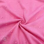  Pulóver anyag BIG KNIT DOT pink