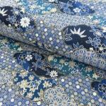  Dekorációs anyag jacquard Nuage allover bleu