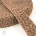 Sima gumi 4 cm Rhombus beige