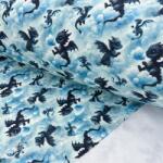  Szabadidő anyag fésült JOGGING Dragons design C digital print