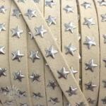  Bársony zsinór csillagokkal ecru