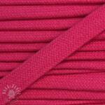  Pamut zsinór lapos 13 mm sötét rózsaszín