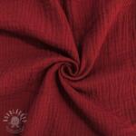  Dupla géz/muszlin bordeaux ORGANIC