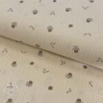  Dupla géz/muszlin Flowers SIMPLY NATURAL digital print ORGANIC