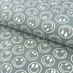  Jersey Happy faces sage digital print