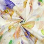  Pamutvászon SATIN Hawaii yellow digital print