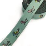  Szalag Birds dark mint