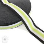 Sima gumi 3 cm Side stripe lime