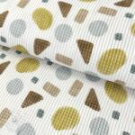  Waffle Shapes yellow digital print