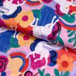  Pamutvászon Unicorns multi digital print