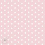  Pamutvászon Petit stars light rose
