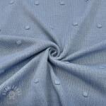  Pulóver anyag BIG KNIT DOT blue
