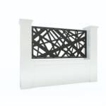 Metal-Dynamics Panou gard tabla decupata de 2mm, model abstract 200x120cm