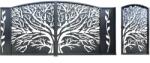 Metal-Dynamics Porti metalice tabla decupata model copac 450x200cm