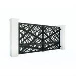 Metal-Dynamics Porti metalice tabla decupata model abstract 450x180 cm