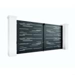 Metal-Dynamics Porti metalice tabla decupata model liniar 450x180cm