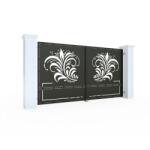 Metal-Dynamics Porti metalice tabla decupata model floral 450x180cm